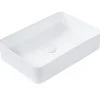 Beliani Badarmaturen<Waschbecken CHIVANA in Weiß - (W) 51 x (H) 11 x (L) 34 cm