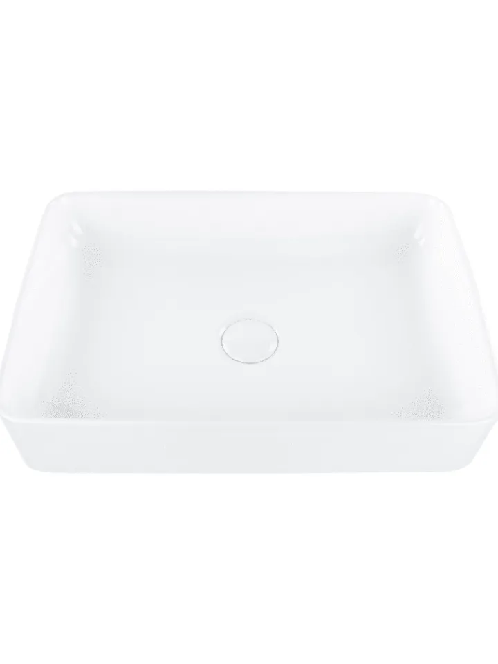 Beliani Badarmaturen<Waschbecken CHIVANA in Weiß - (W) 51 x (H) 11 x (L) 34 cm
