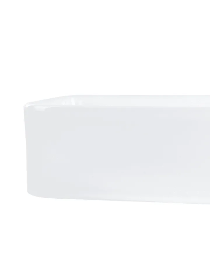Beliani Badarmaturen<Waschbecken CHIVANA in Weiß - (W) 51 x (H) 11 x (L) 34 cm