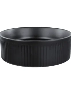 Beliani Badarmaturen<Waschbecken GELDO in Schwarz - (W) 37 x (H) 13 x (L) 37 cm
