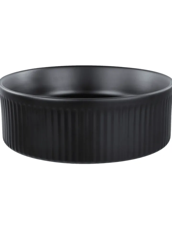 Beliani Badarmaturen<Waschbecken GELDO in Schwarz - (W) 37 x (H) 13 x (L) 37 cm