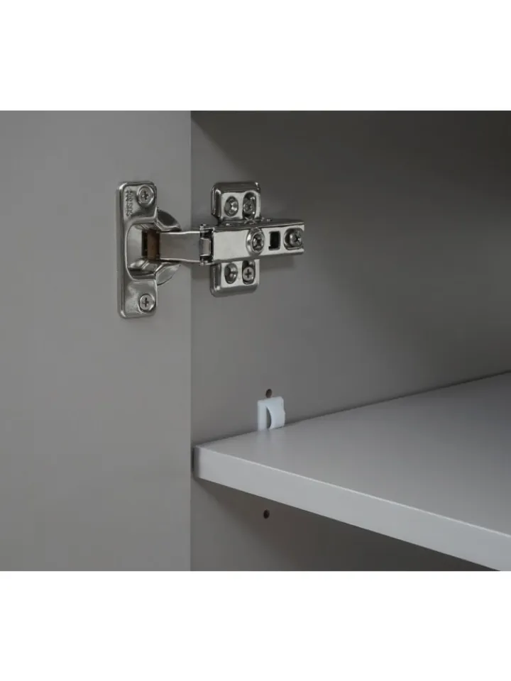 MCW Badmöbel<Waschbecken mit Unterschrank D16, Grau