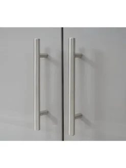 MCW Badmöbel<Waschbecken mit Unterschrank D16, Grau