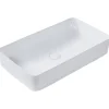 Beliani Badarmaturen<Waschbecken ULUA in Weiß - (W) 61 x (H) 11 x (L) 35 cm