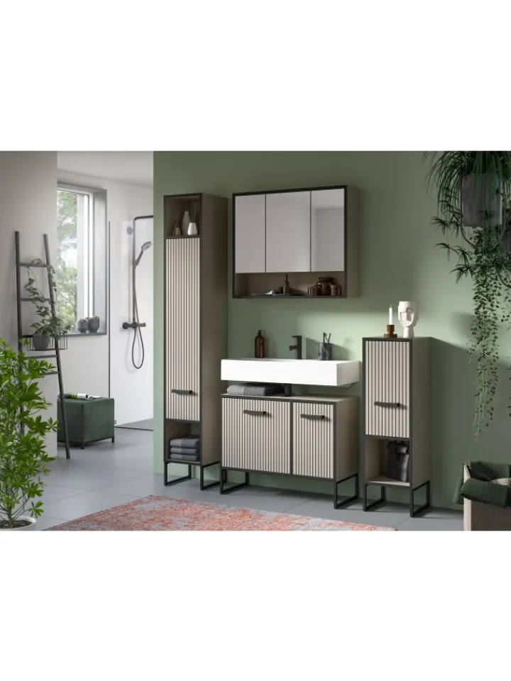 xonox.home Badmöbel|Badezimmermöbel<Waschbeckenunterschrank (B/H/T: 80x63x36 cm) in Kaschmir