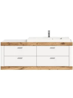 xonox.home Badmöbel|Badezimmermöbel<Waschbeckenunterschrank (B/H/T: 132x50x48 cm) in weiß