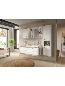 xonox.home Badmöbel|Badezimmermöbel<Waschbeckenunterschrank (B/H/T: 132x50x48 cm) in weiß