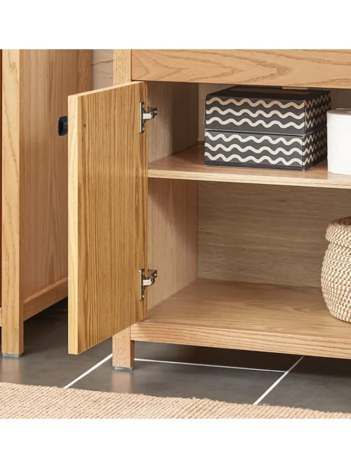 SoBuy Badezimmermöbel<Waschbeckenunterschrank in Natur - (B)60 x (H)60 x (T)35cm
