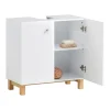 SoBuy Badmöbel<Waschbeckenunterschrank in Weiß - (B)60 x (H)60 x (T)30cm