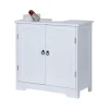 relaxdays Badmöbel<Waschbeckenunterschrank in Weiß - (B)60 x (H)60 x (T)30 cm