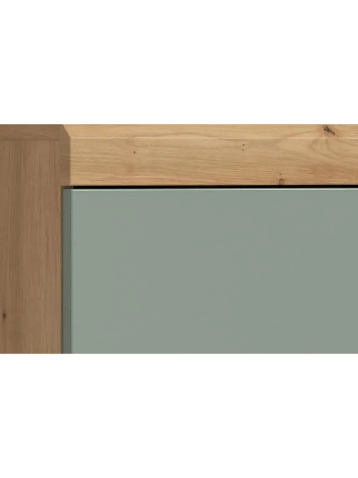 xonox.home Badmöbel<Waschbeckenunterschrank in Artisan Eiche/Salbei - (B) 60 x (H) 56 x (T) 37