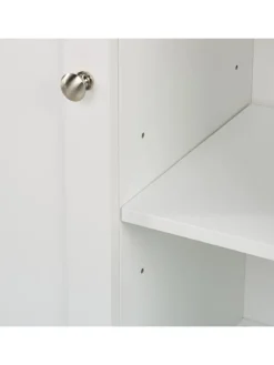relaxdays Badmöbel<Waschbeckenunterschrank in Weiß - (B)60 x (H)60 x (T)30 cm
