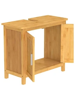 Schütte Badmöbel|Badezimmermöbel<Waschbeckenunterschrank in Hellbraun - (B)67 x (H)60 x (T)28 cm