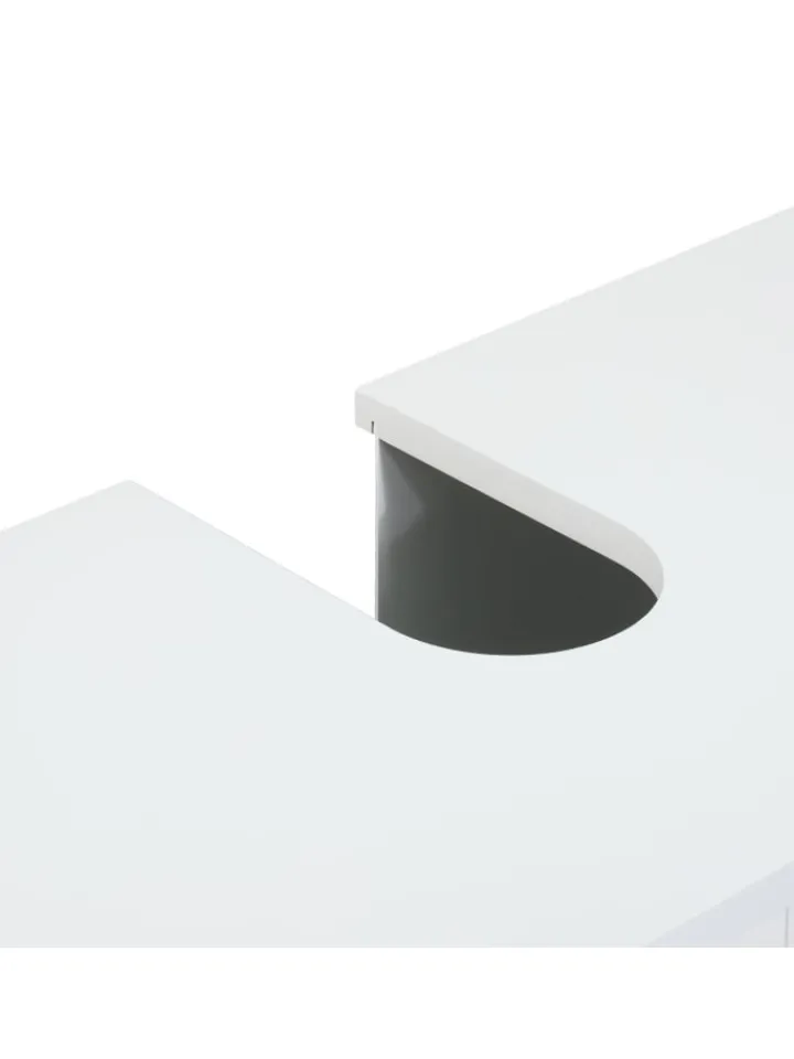 relaxdays Badmöbel|Badezimmermöbel<Waschbeckenunterschrank in Weiß - (B)60 x (H)60 x (T)31 cm