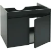 MCW Badezimmermöbel<Waschbeckenunterschrank L86, Schwarz