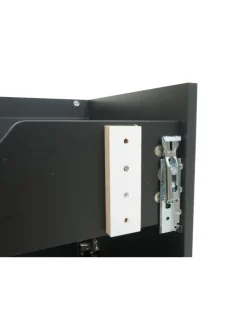 MCW Badezimmermöbel<Waschbeckenunterschrank L86, Schwarz