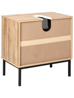 Beliani Badezimmermöbel<Waschbeckenunterschrank ROSELL in /Braun - (W) 60 x (H) 60 x (L) 40 cm