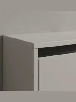 KADIMA DESIGN Badezimmermöbel<Waschbeckenunterschrank Soft-Close, 2 Türen, Made in Germany in Steingrau