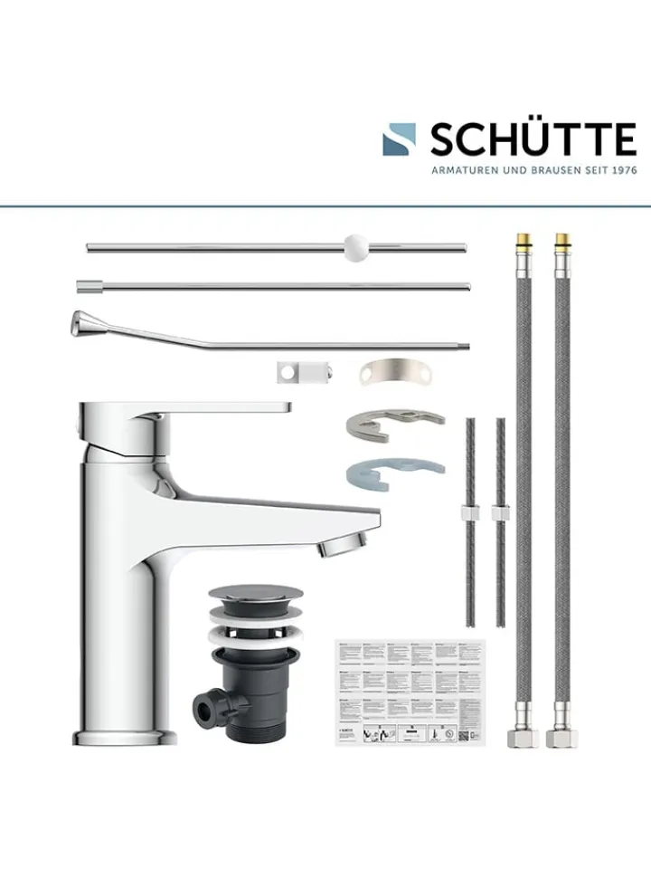 Schütte Badarmaturen<Waschtischarmatur "Derby" in Chrom