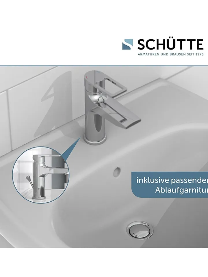 Schütte Badarmaturen<Waschtischarmatur "Derby" in Chrom