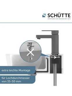 Schütte Badarmaturen<Waschtischarmatur "Elephant" in Anthrazit