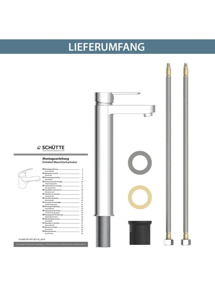 Schütte Badarmaturen<Waschtischarmatur "Elephant" in Chrom
