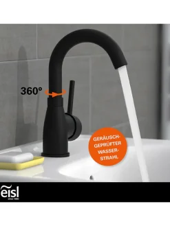 Schütte Badarmaturen<Waschtischarmatur "Futura" in Schwarz