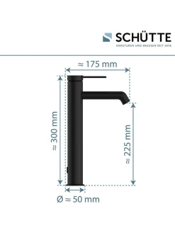 Schütte Badarmaturen<Waschtischarmatur "Los Angeles" in Schwarz