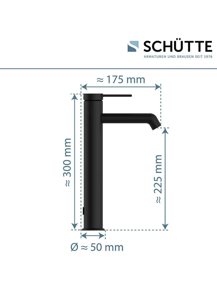 Schütte Badarmaturen<Waschtischarmatur "Los Angeles" in Schwarz