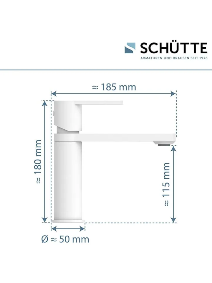 Schütte Badarmaturen<Waschtischarmatur "Manhattan" in Weiß