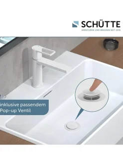 Schütte Badarmaturen<Waschtischarmatur "Manhattan" in Weiß