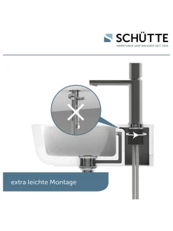 Schütte Badarmaturen<Waschtischarmatur "New York" in Grau
