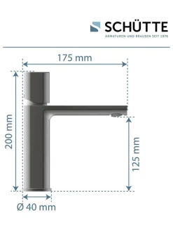 Schütte Badarmaturen<Waschtischarmatur "New York" in Grau