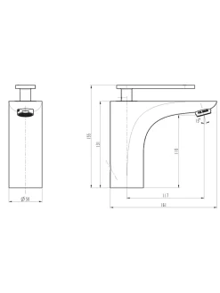 Schütte Badarmaturen<Waschtischarmatur "Orca" in Chrom