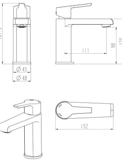 Schütte Badaccessoires<Waschtischarmatur "Vita" in Chrom