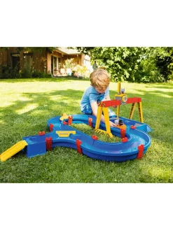 Aquaplay Gartenspielzeug<Wasserbahn "ContainerPort" in Blau - ab 3 Jahren