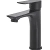 Beliani Badarmaturen<Wasserhähne BERLOI in Schwarz - (W) 5 x (H) 18 x (L) 13 cm