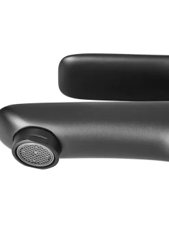 Beliani Badarmaturen<Wasserhähne CHIMBOTE in Schwarz - (W) 4 x (H) 21 x (L) 13 cm