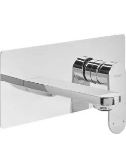 Beliani Badarmaturen<Wasserhähne CHUNGARA in Silber - (W) 23 x (H) 10 x (L) 16 cm