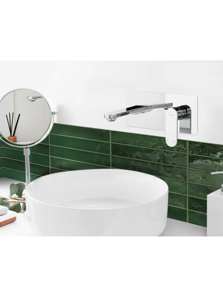 Beliani Badarmaturen<Wasserhähne CHUNGARA in Silber - (W) 23 x (H) 10 x (L) 16 cm