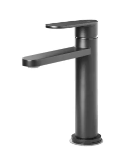 Beliani Badarmaturen<Wasserhähne COLHUE in Schwarz - (W) 5 x (H) 18 x (L) 17 cm