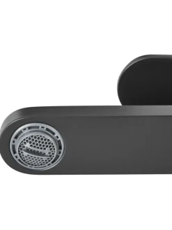 Beliani Badarmaturen<Wasserhähne COLHUE in Schwarz - (W) 5 x (H) 18 x (L) 17 cm