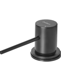 Beliani Badarmaturen<Wasserhähne COLICO in Schwarz - (W) 4 x (H) 24 x (L) 21 cm