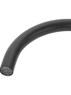 Beliani Badarmaturen<Wasserhähne COLICO in Schwarz - (W) 4 x (H) 24 x (L) 21 cm