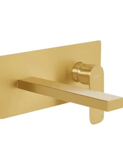 Beliani Badarmaturen<Wasserhähne DICHATO in Gold - (W) 23 x (H) 10 x (L) 20 cm