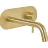Beliani Badarmaturen<Wasserhähne GUAIBA in Gold - (W) 23 x (H) 9 x (L) 22 cm