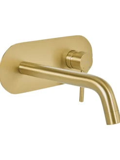 Beliani Badarmaturen<Wasserhähne GUAIBA in Gold - (W) 23 x (H) 9 x (L) 22 cm