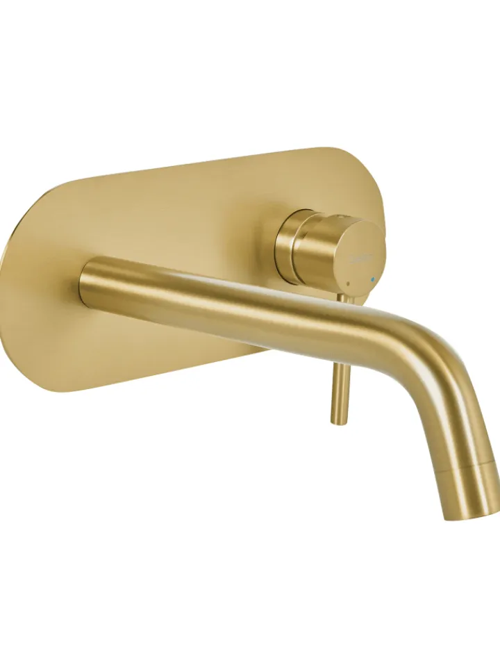 Beliani Badarmaturen<Wasserhähne GUAIBA in Gold - (W) 23 x (H) 9 x (L) 22 cm