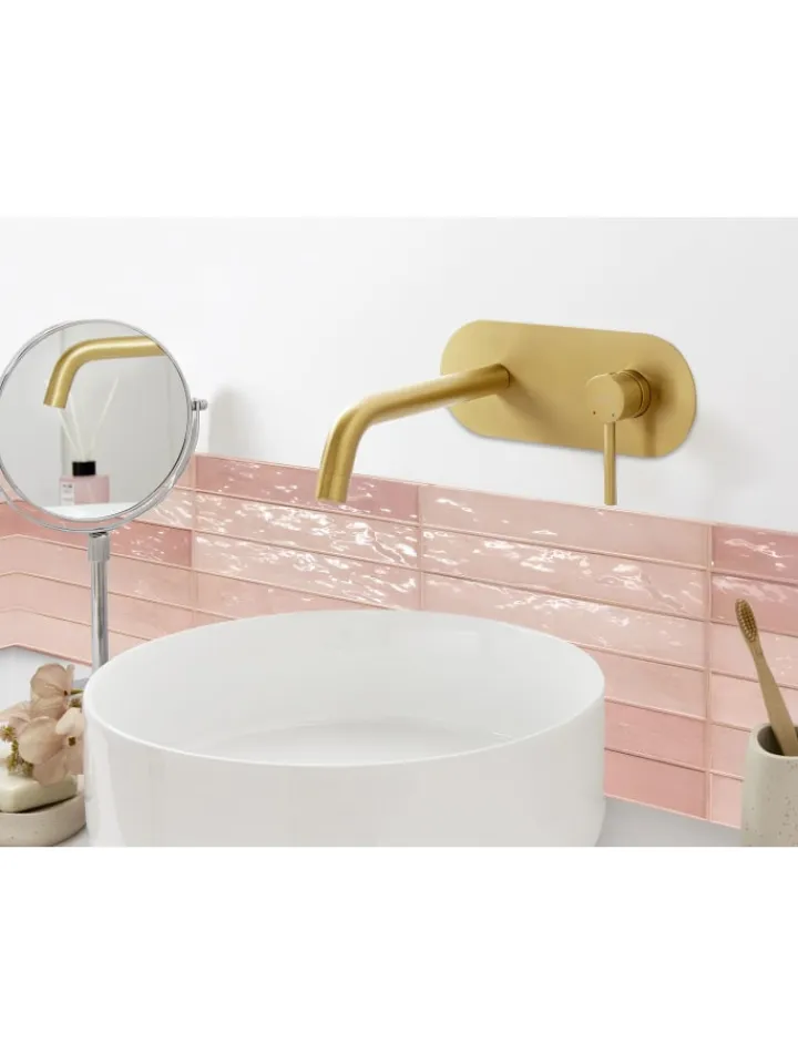 Beliani Badarmaturen<Wasserhähne GUAIBA in Gold - (W) 23 x (H) 9 x (L) 22 cm