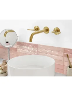 Beliani Badarmaturen<Wasserhähne ISHINCA in Gold - (W) 33 x (H) 10 x (L) 20 cm